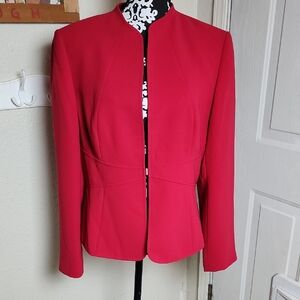 Tahari Arthur S. Levine Elegant Red Women’s Jacket Blazer Size 14